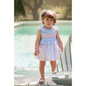 Miranda Baby Girl Pastel Stripe Dress